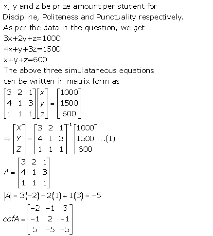 RD Sharma Class 12 Solutions Chapter 8 Solution of Simultaneous Linear Equations Ex 8.1 Q18