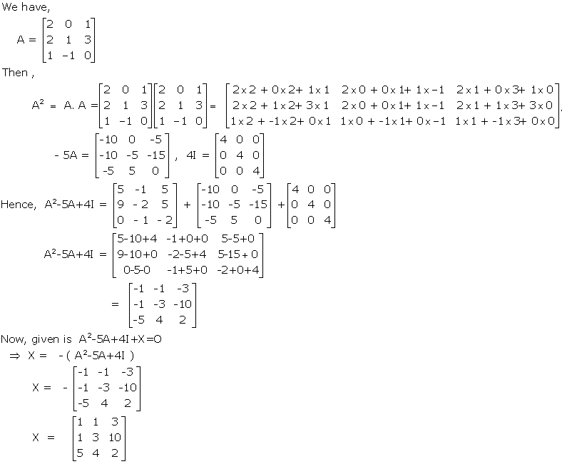 RD Sharma Class 12 Solutions Chapter 5 Algebra of Matrices Ex 5.3 Q55