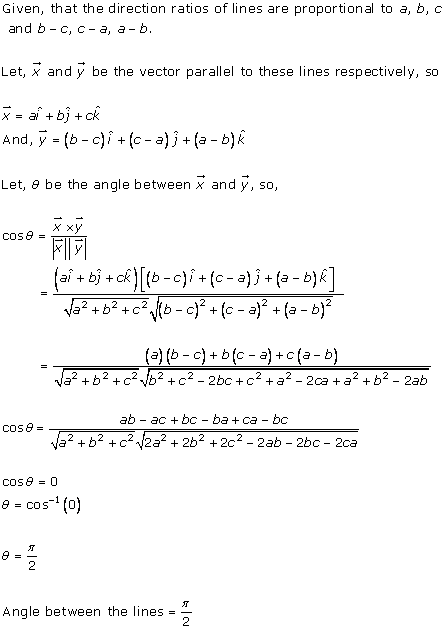 RD Sharma Class 12 Solutions Chapter 27 Direction Cosines and Direction Ratio Ex 27.1 Q10