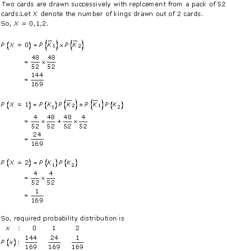 RD Sharma Class 12 Solutions Chapter 32 Mean And Variance of a Random Variable Ex 32.1 Q 16