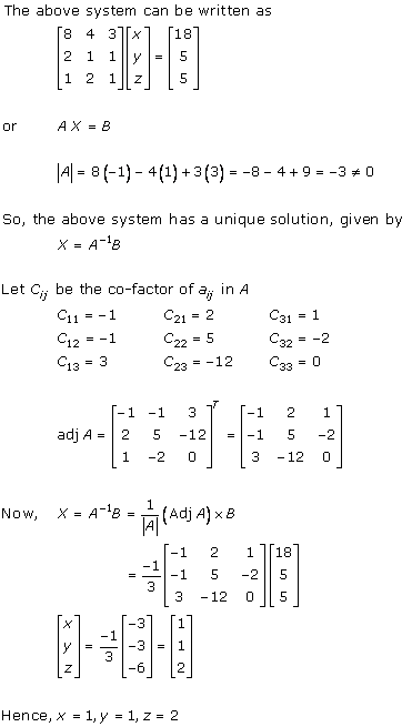 RD Sharma Class 12 Solutions Chapter 8 Solution of Simultaneous Linear Equations Ex 8.1 Q2-xi