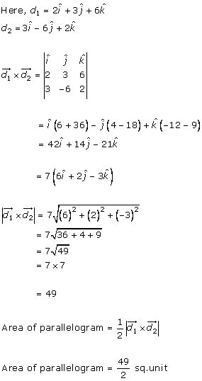 RD Sharma Class 12 Solutions Online Chapter 25 Vector or Cross Product Ex 25.1 Q9-iv