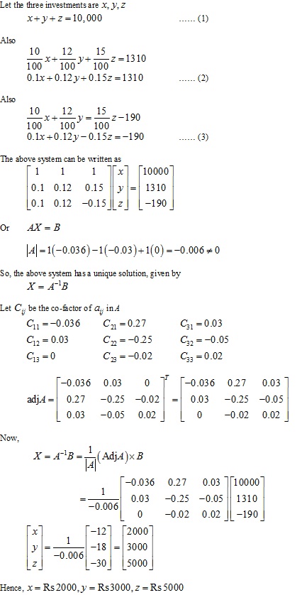 RD Sharma Class 12 Solutions Chapter 8 Solution of Simultaneous Linear Equations Ex 8.1 Q10