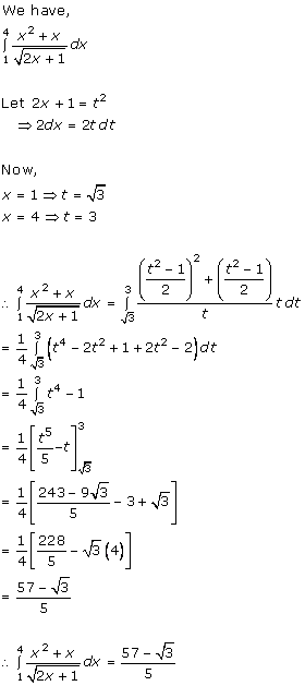 RD Sharma Class 12 Solutions Chapter 20 Definite Integrals Ex 20.1 Q45