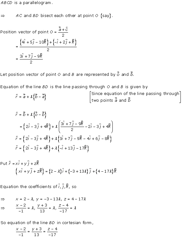 RD Sharma Class 12 Solutions Chapter 28 Straight Line in Space Ex 28.1 Q3