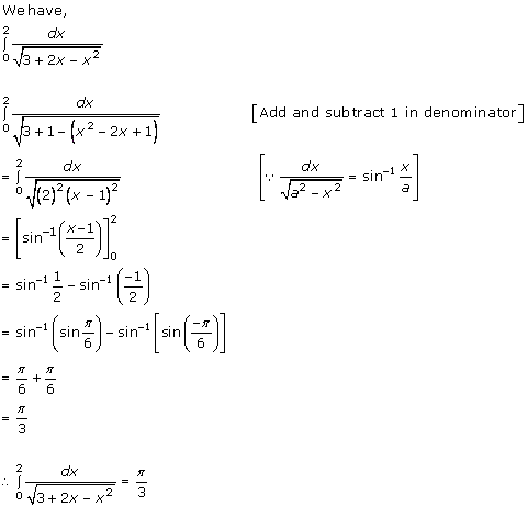 RD Sharma Class 12 Solutions Chapter 20 Definite Integrals Ex 20.1 Q42