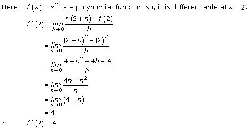 RD Sharma Class 12 Solutions Chapter 10 Differentiability Ex 10.2 Q1