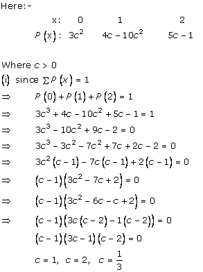 RD Sharma Class 12 Solutions Chapter 32 Mean And Variance of a Random Variable Ex 32.1 Q 4