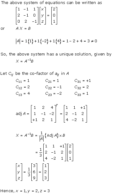 RD Sharma Class 12 Solutions Chapter 8 Solution of Simultaneous Linear Equations Ex 8.1 Q2-x