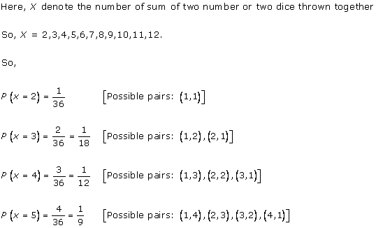 RD Sharma Class 12 Solutions Chapter 32 Mean And Variance of a Random Variable Ex 32.1 Q 12