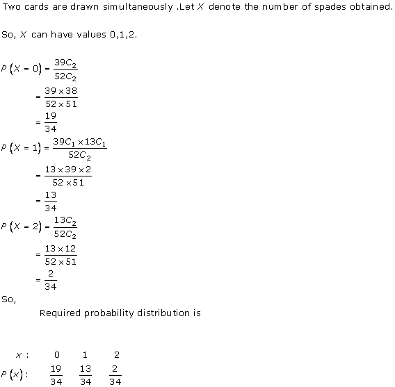 RD Sharma Class 12 Solutions Chapter 32 Mean And Variance of a Random Variable Ex 32.1 Q 23