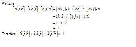 RD Sharma Class 12 Solutions Chapter 26 Scalar Triple Product Ex 26.1 Q1-ii