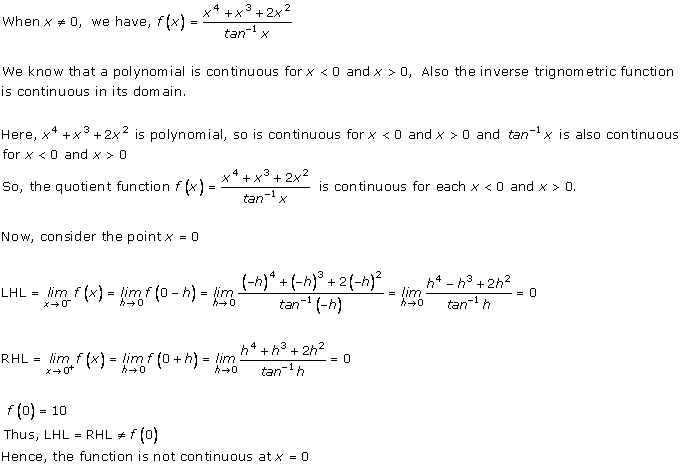 RD Sharma Class 12 Solutions Chapter 9 Continuity Ex 9.2 Q3-vii