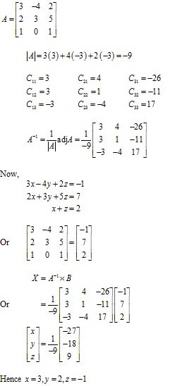 RD Sharma Class 12 Solutions Chapter 8 Solution of Simultaneous Linear Equations Ex 8.1 Q8-ii