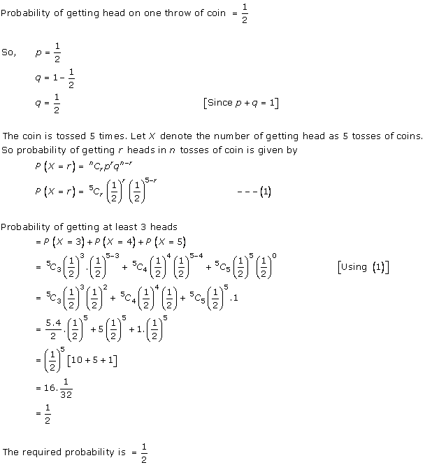 RD Sharma Class 12 Solutions Chapter 33 Binomial Distribution Ex 33.1 Q 2