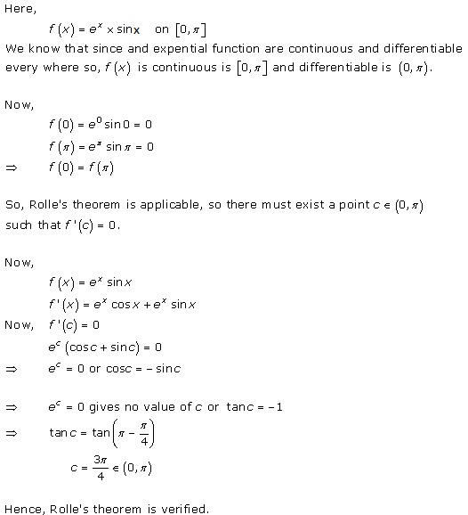 RD Sharma Class 12 Solutions Chapter 15 Mean Value Theorems Ex 15.1 Q6-iv