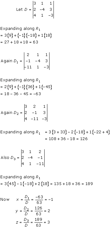 RD Sharma Class 12 Solutions Chapter 6 Determinants Ex 6.4 Q11