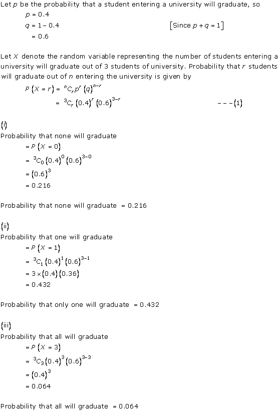 RD Sharma Class 12 Solutions Chapter 33 Binomial Distribution Ex 33.1 Q 39