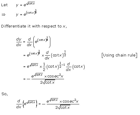RD Sharma Class 12 Solutions Chapter 11 Differentiation Ex 11.2 Q24