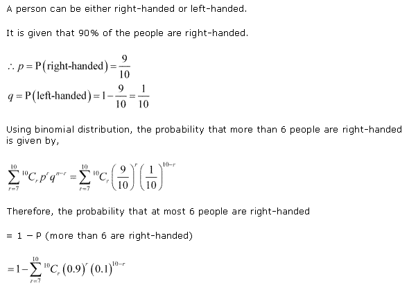 RD Sharma Class 12 Solutions Chapter 33 Binomial Distribution Ex 33.1 Q 18