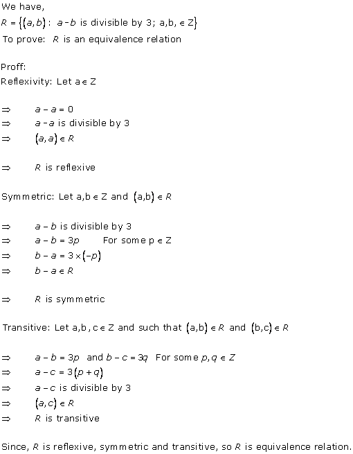 RD Sharma Class 12 Solutions Chapter 1 Relations Ex 1.2 Q1