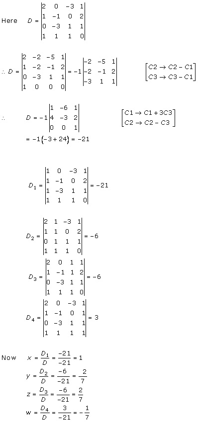 RD Sharma Class 12 Solutions Chapter 6 Determinants Ex 6.4 Q21