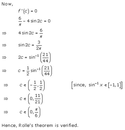 RD Sharma Class 12 Solutions Chapter 15 Mean Value Theorems Ex 15.1 Q6-xv