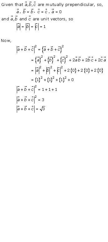 RD Sharma Class 12 Solutions Chapter 24 Scalar or Dot Product Ex 24.1 Q10