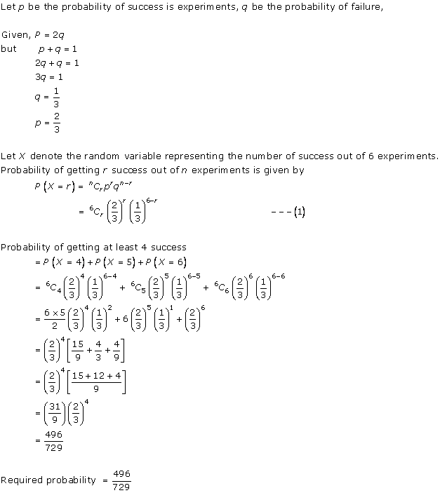 RD Sharma Class 12 Solutions Chapter 33 Binomial Distribution Ex 33.1 Q 37