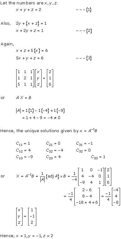 RD Sharma Class 12 Solutions Chapter 8 Solution of Simultaneous Linear Equations Ex 8.1 Q9