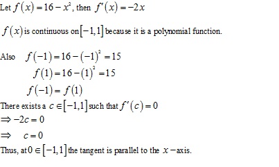 Free Online RD Sharma Class 12 Solutions Chapter 15 Mean Value Theorems Ex 15.1 Q7