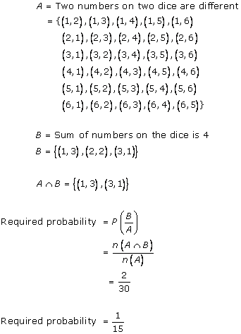RD Sharma Class 12 Solutions Chapter 31 Probability Ex 31.1 Q 3