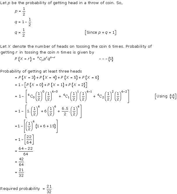RD Sharma Class 12 Solutions Chapter 33 Binomial Distribution Ex 33.1 Q 5