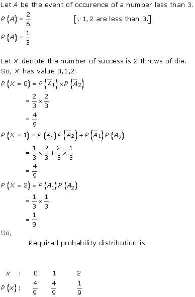 RD Sharma Class 12 Solutions Chapter 32 Mean And Variance of a Random Variable Ex 32.1 Q 24