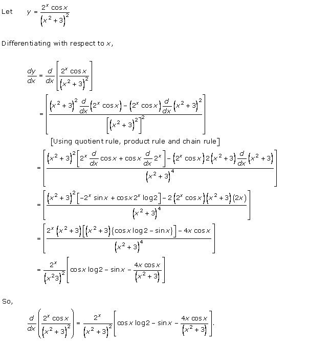 RD Sharma Class 12 Solutions Chapter 11 Differentiation Ex 11.2 Q39
