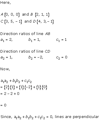 RD Sharma Class 12 Solutions Chapter 27 Direction Cosines and Direction Ratio Ex 27.1 Q9