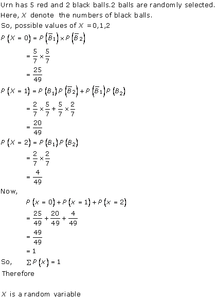RD Sharma Class 12 Solutions Chapter 32 Mean And Variance of a Random Variable Ex 32.1 Q 25