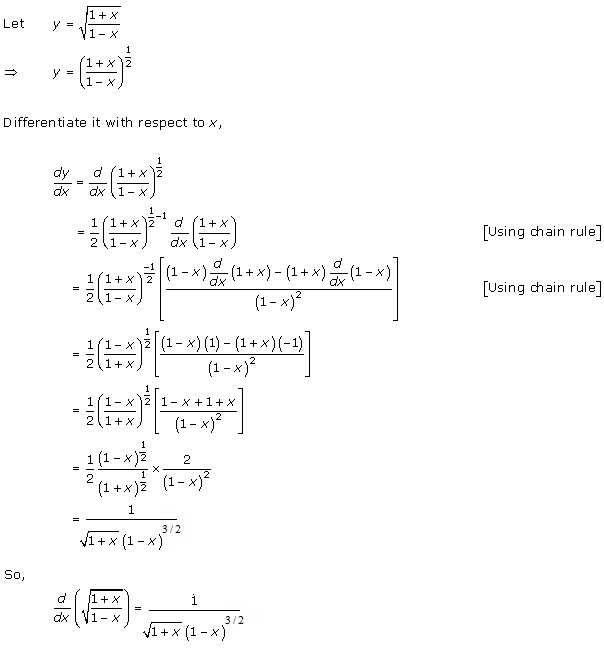 RD Sharma Class 12 Solutions Chapter 11 Differentiation Ex 11.2 Q19