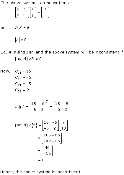 RD Sharma Class 12 Solutions Chapter 8 Solution of Simultaneous Linear Equations Ex 8.1 Q4-i