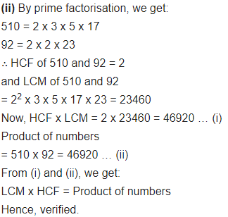 Real Numbers Class 10 Ex 1.2 Q 2 i 1