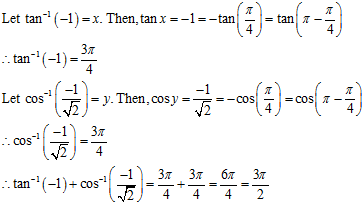 RD Sharma Class 12 Solutions Chapter 4 Inverse Trigonometric Functions Ex 4.1 Q3-iii
