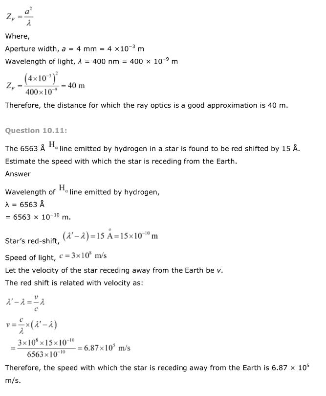 NCERT Solutions For Class 12 Physics Chapter 10 Wave Optics 9