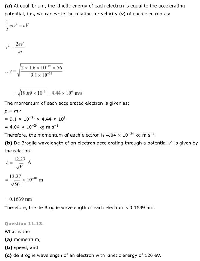 NCERT Solutions For Class 12 Physics Chapter 11 Dual Nature of Radiation and Matter 11