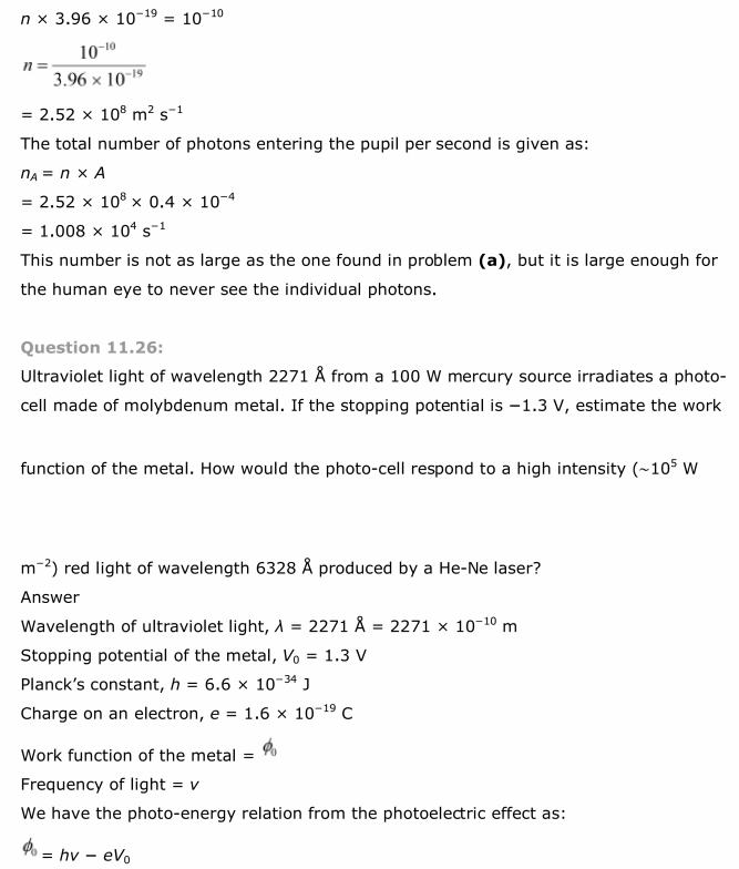 NCERT Solutions For Class 12 Physics Chapter 11 Dual Nature of Radiation and Matter 29