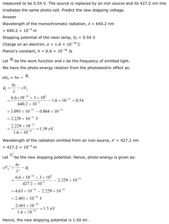 NCERT Solutions For Class 12 Physics Chapter 11 Dual Nature of Radiation and Matter 31