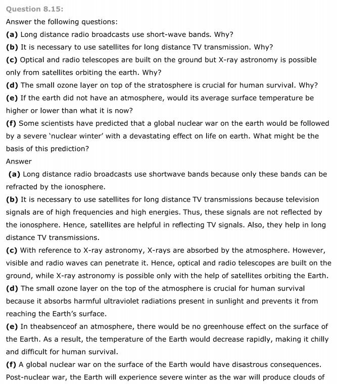 NCERT Solutions For Class 12 Physics Chapter 8 Electromagnetic Waves 15