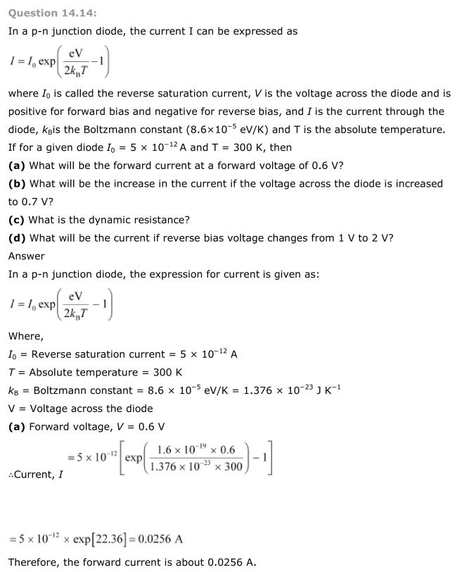NCERT Solutions For Class 12 Physics Chapter 14 Semiconductors 8