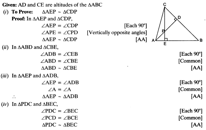 Triangles Class 10 Ex 6.3