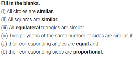 NCERT Solutions for Class 10 Maths Chapter 6 Exercise 6.1 Triangles in English medium PDF