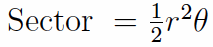 Trigonometric Formulas Sector